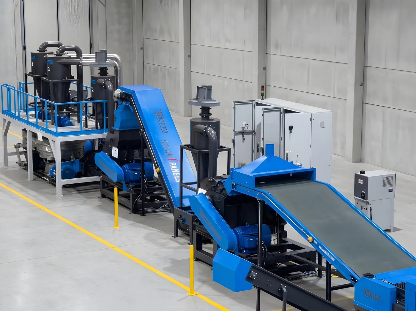 Recycling von Photovoltaikmodulen – Solar-Panels-Linien